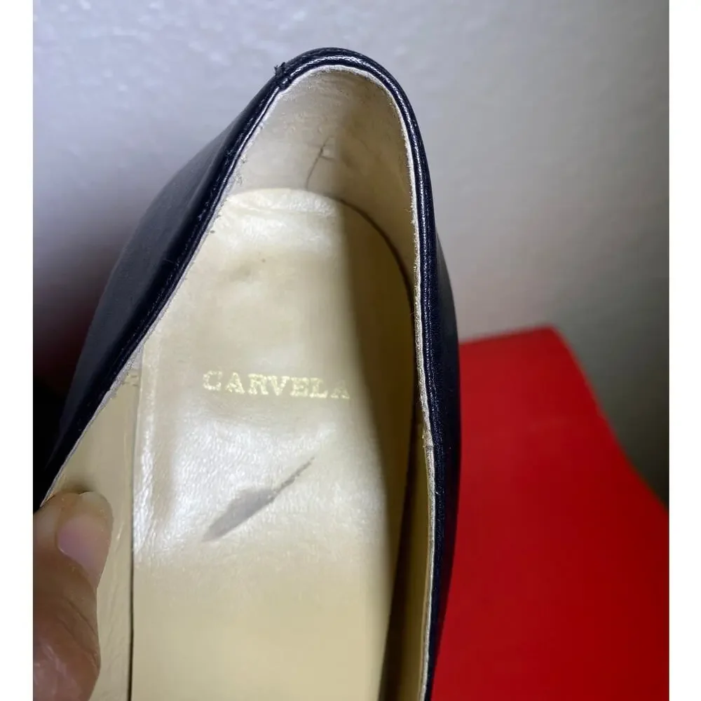 Carvela Black Leather Pumps Size 9.5 / 40 EU